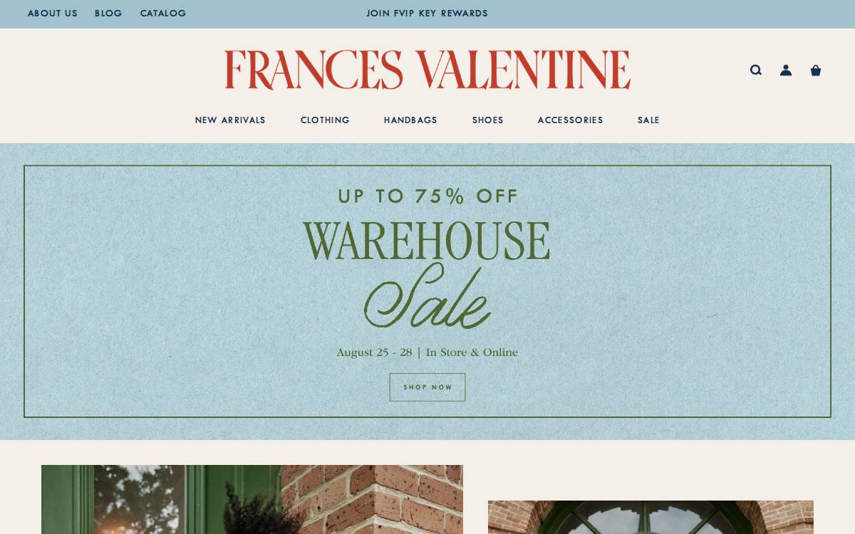 Frances Valentine website preview