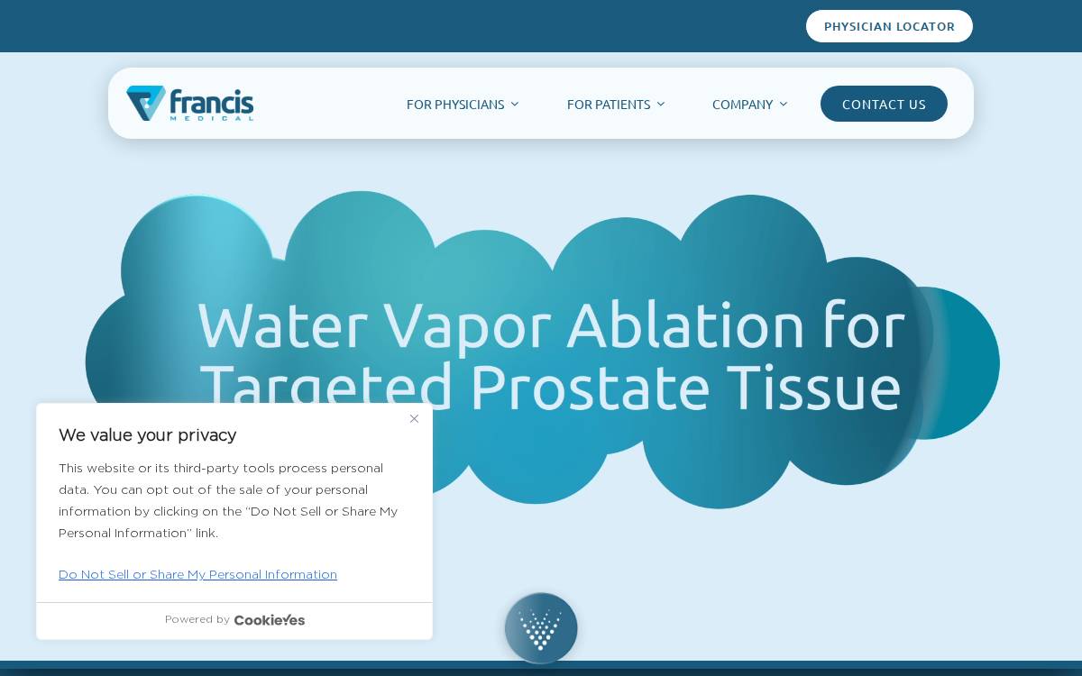 Francis Medical website preview