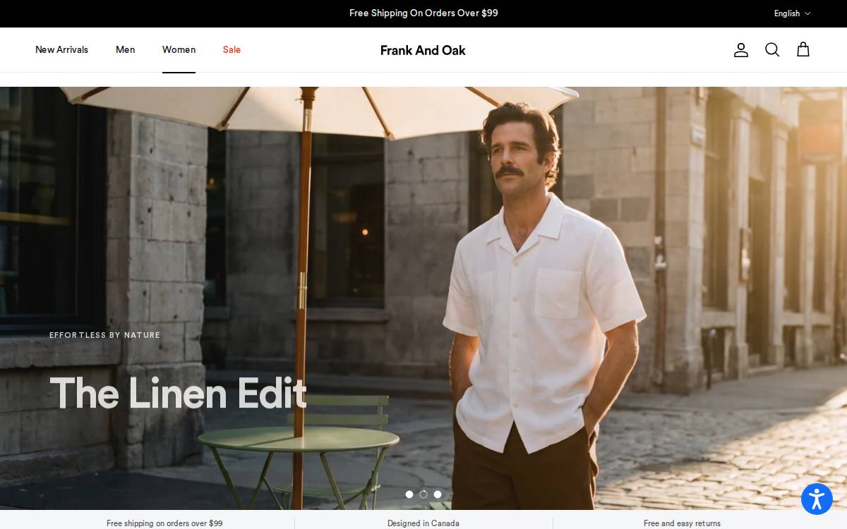 Frankandoak website preview