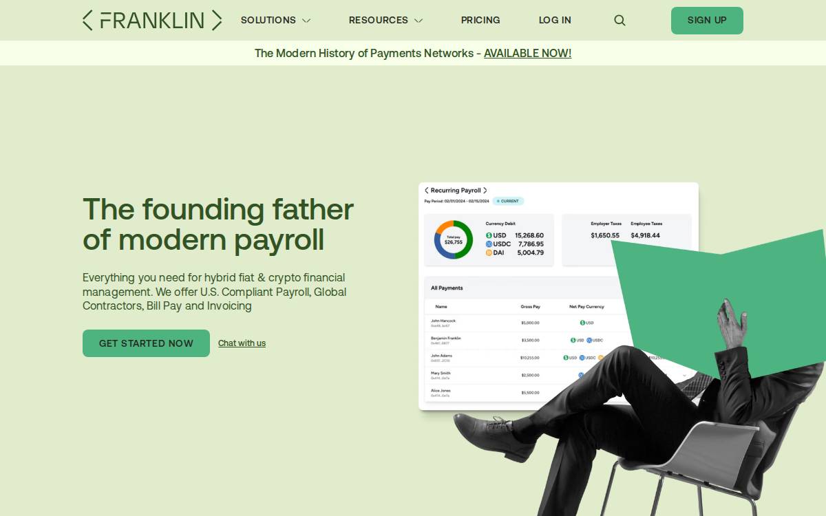 Franklin website preview