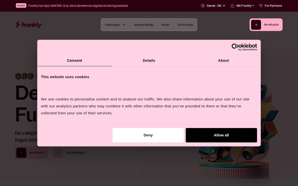 Frankly Insure website preview