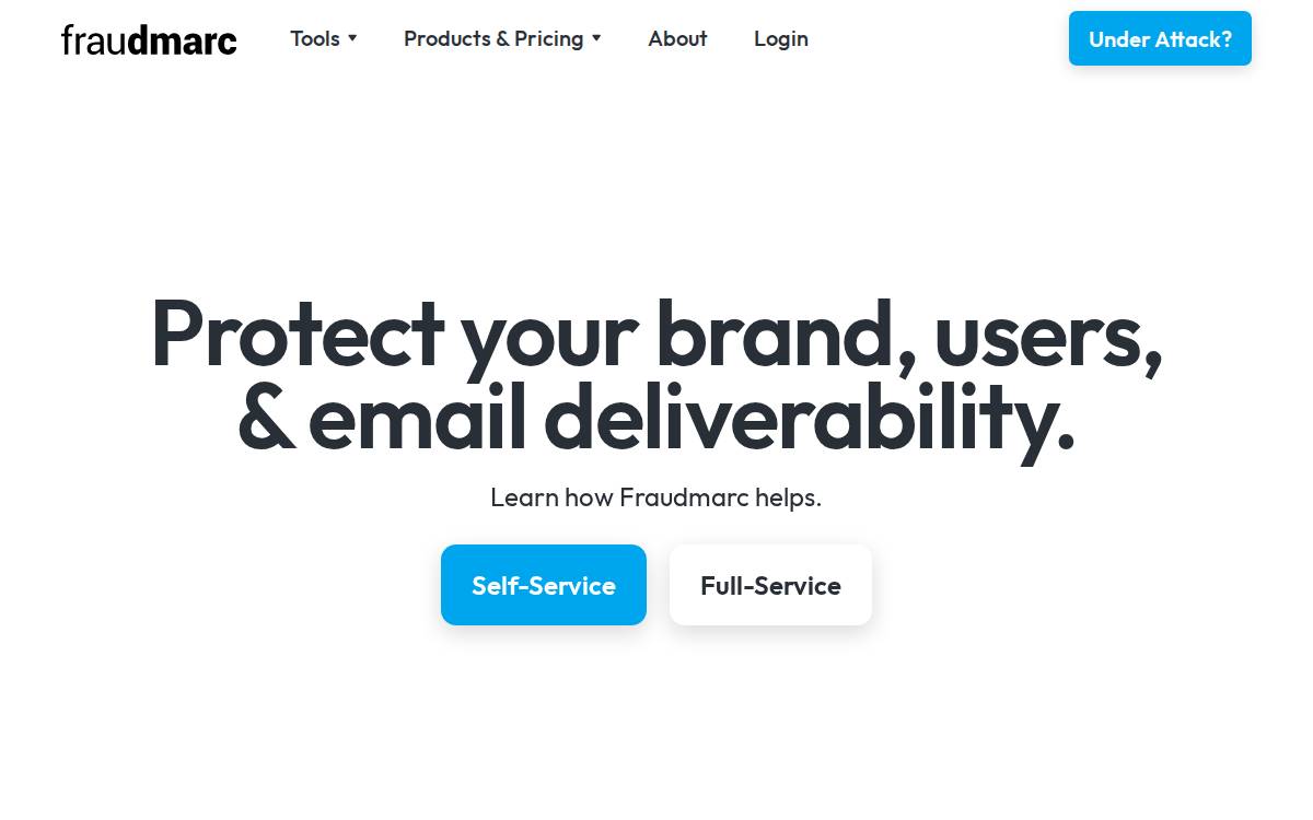 fraudmarc website preview