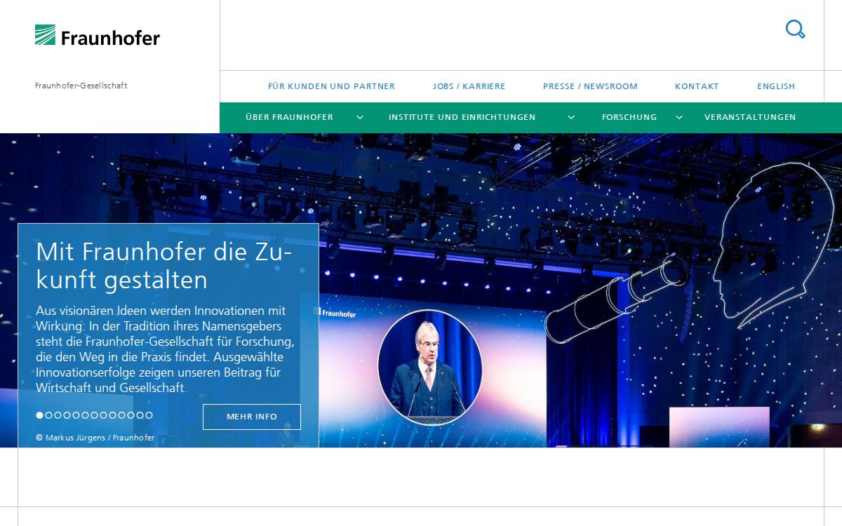 Fraunhofer IAO website preview