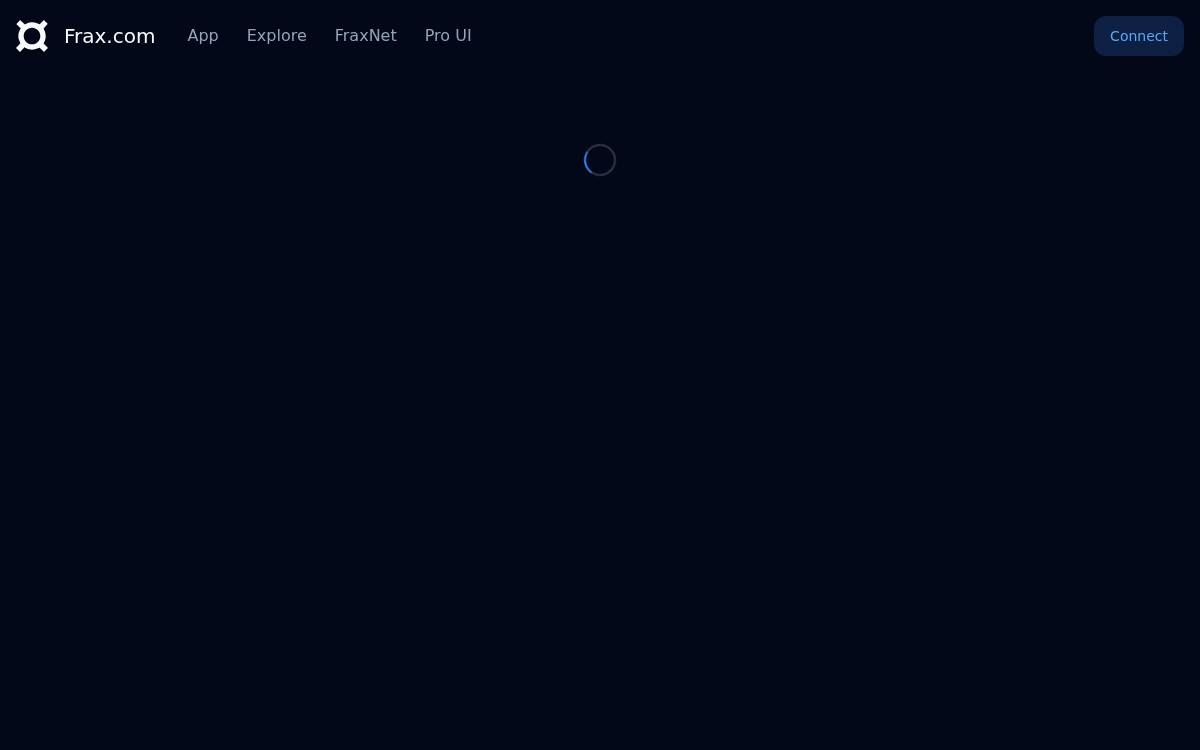 Frax Finance website preview