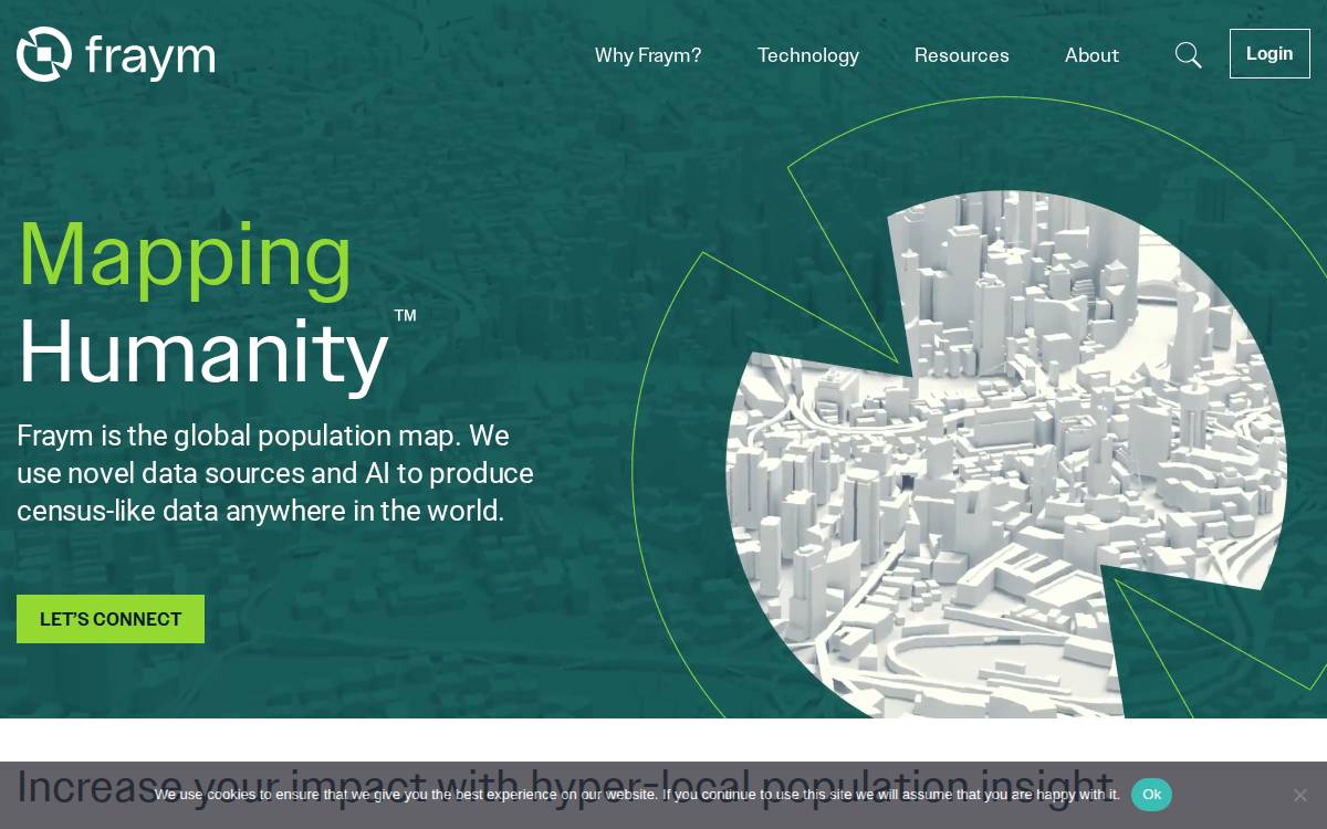 Fraym website preview