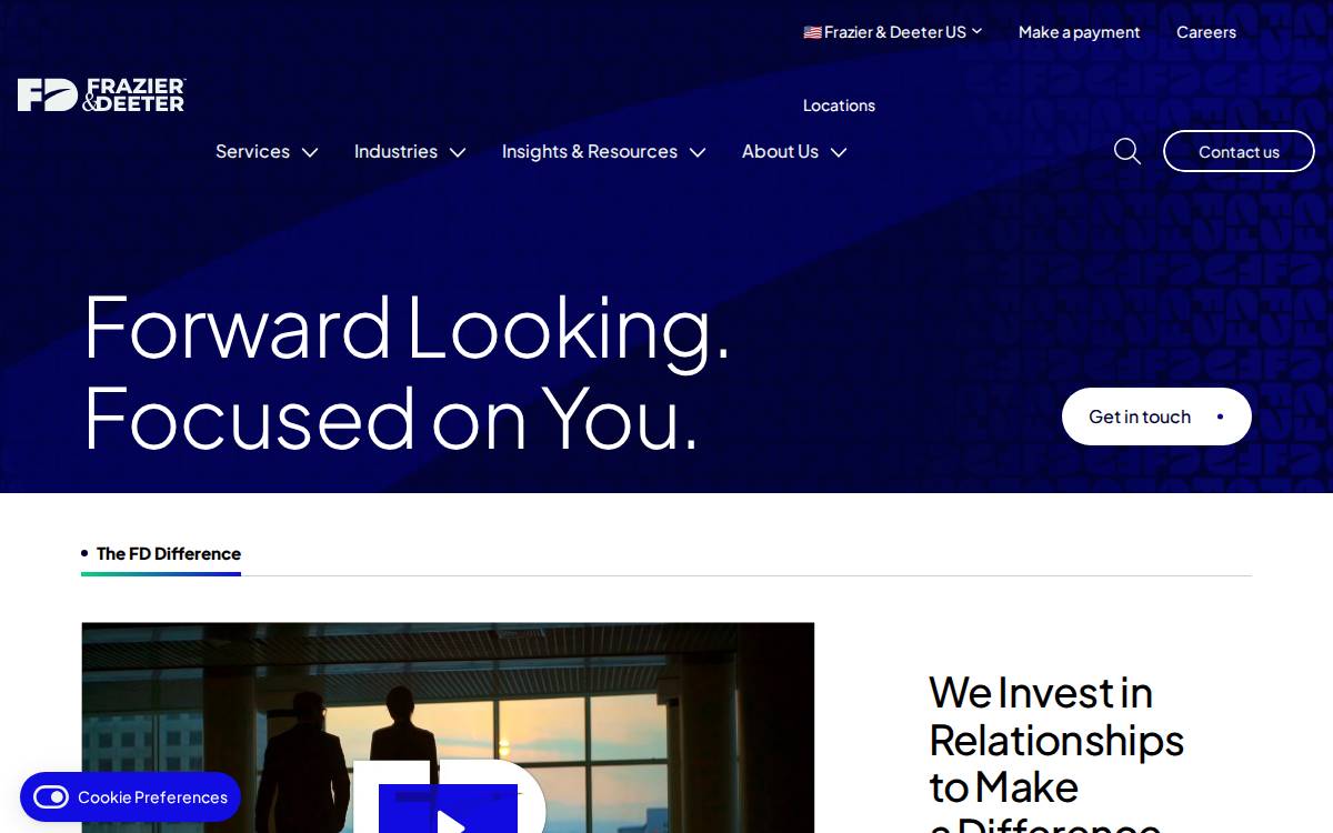 Frazierdeeter website preview