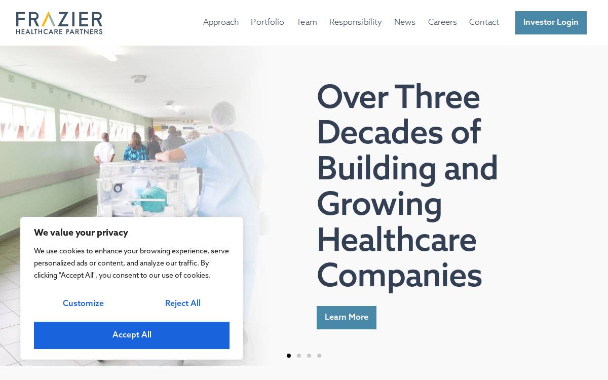 Frazierhealthcare website preview