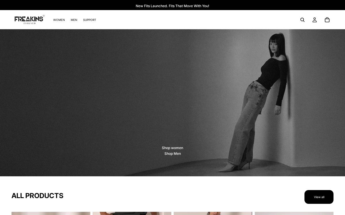 Freakins website preview