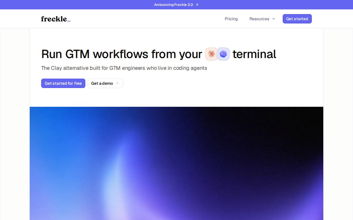 Freckle website preview