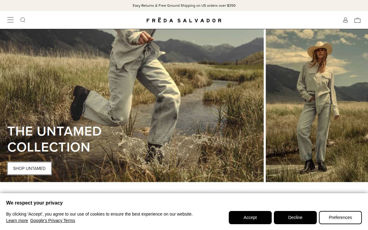 Freda Salvador website preview