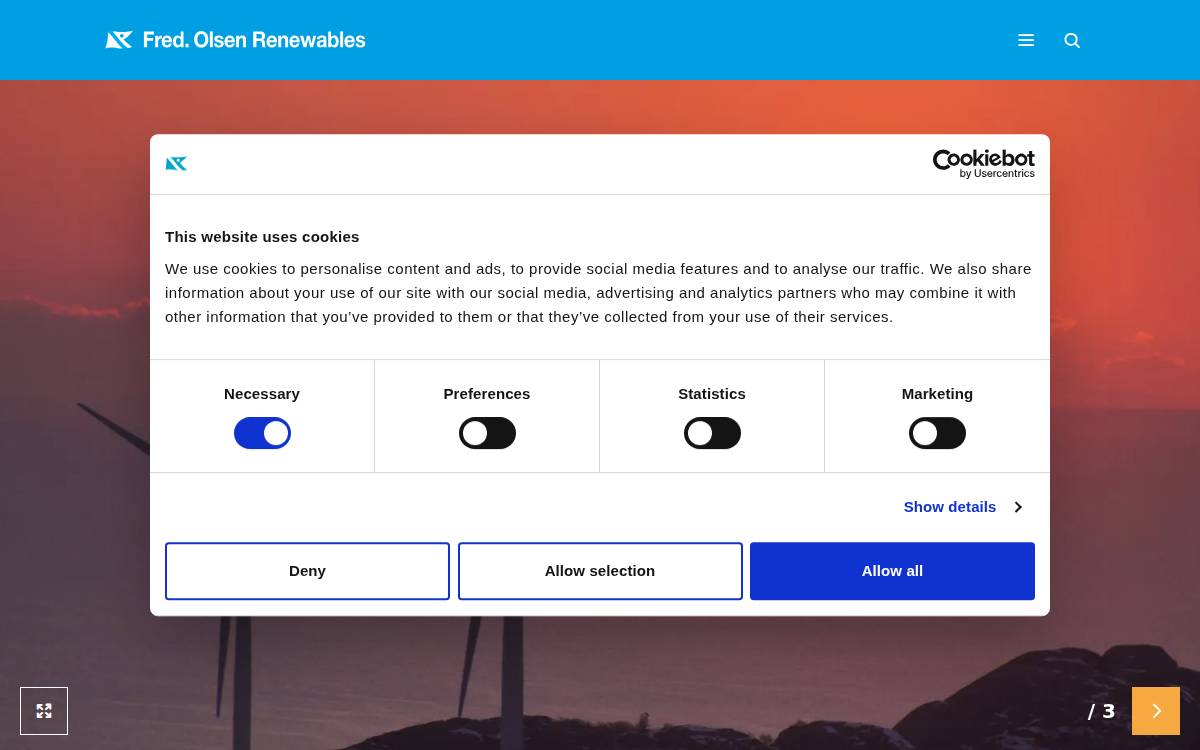 Fredolsenrenewables website preview