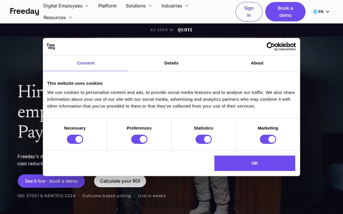 Freeday website preview