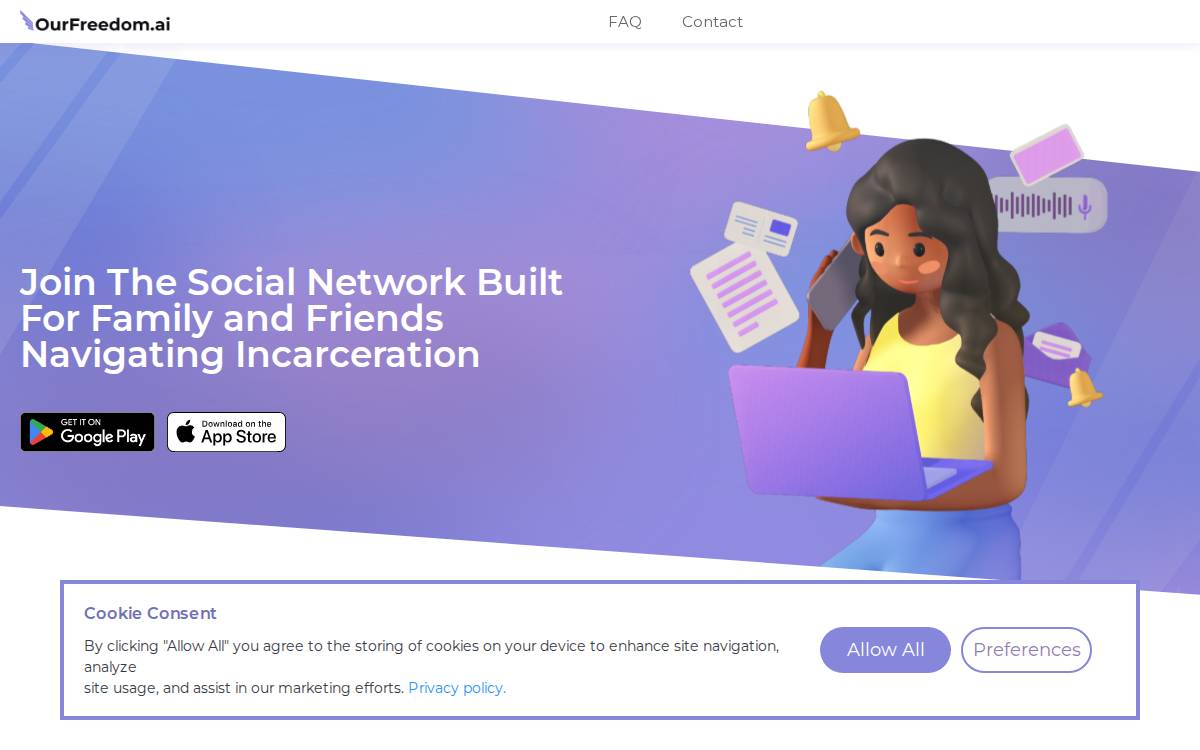 Freedom website preview