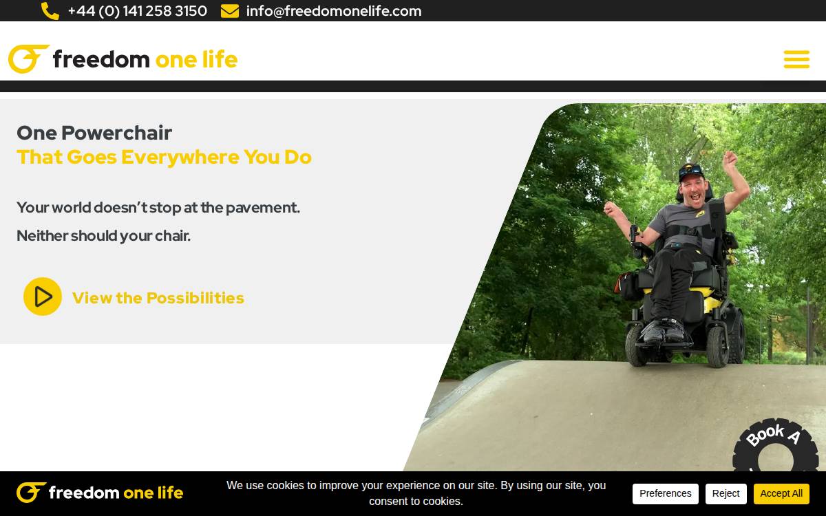 Freedom One Life website preview