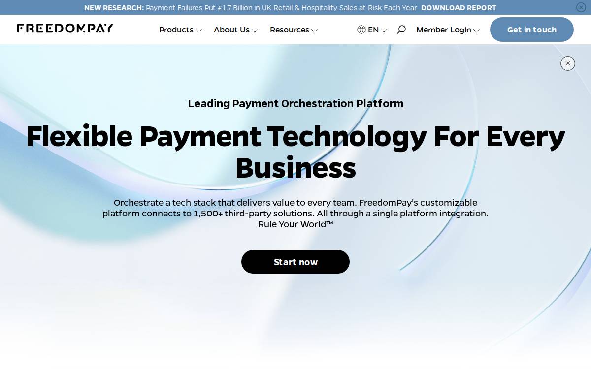 Freedom Pay website preview