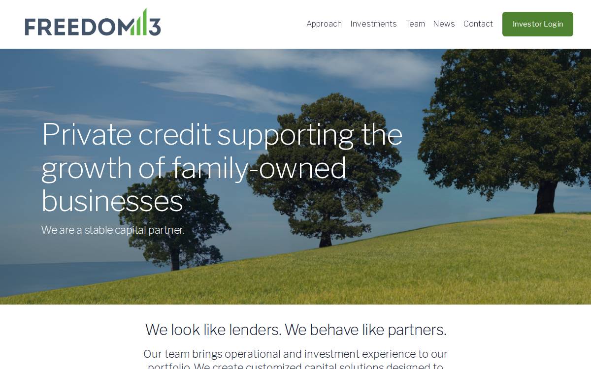 Freedom3 website preview