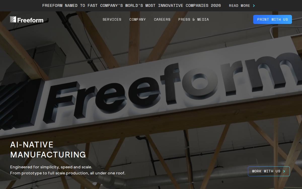 Freeform website preview