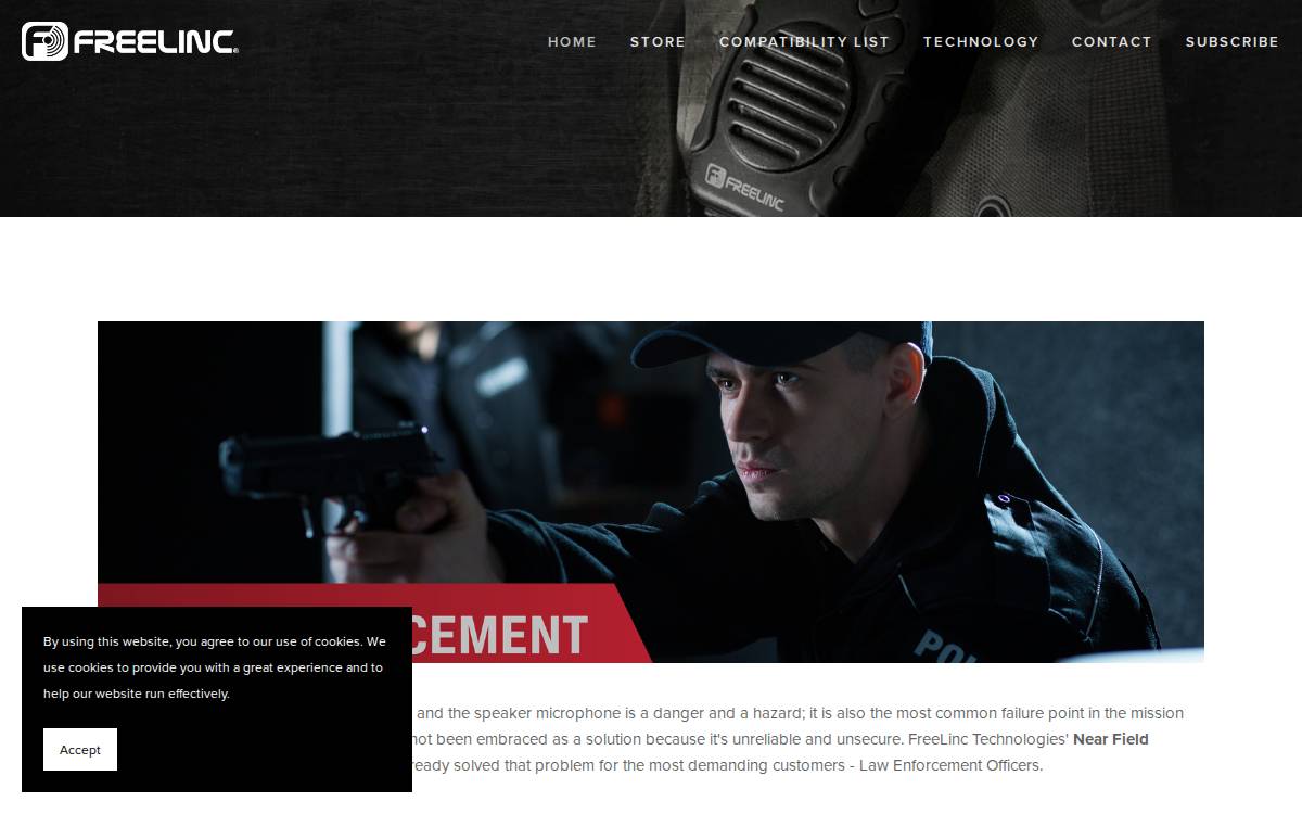 FreeLinc Technologies website preview