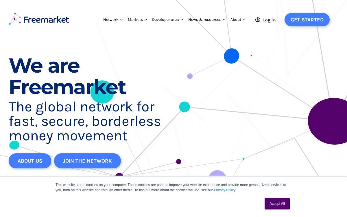 FreemarketFX website preview