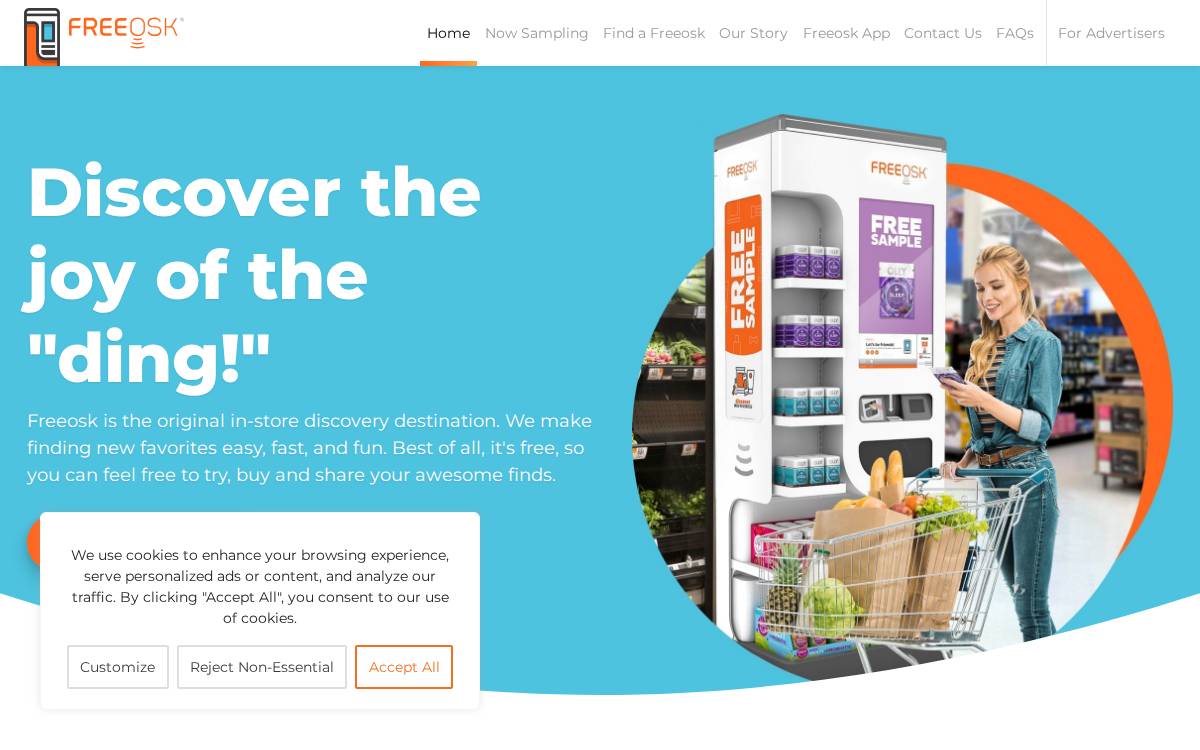 Freeosk website preview