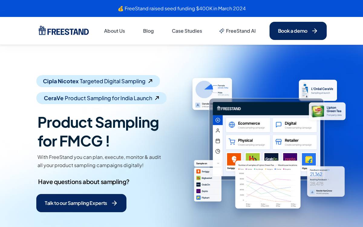 FreeStand website preview