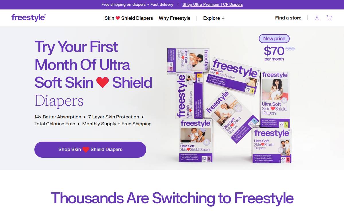 Freestyle website preview