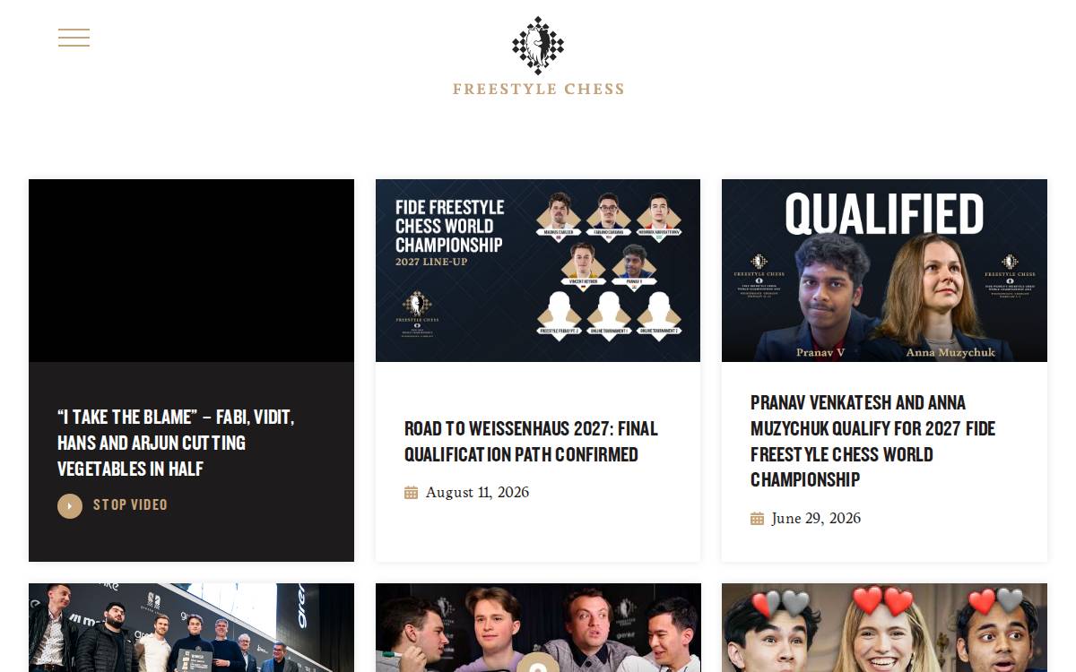 Freestyle Chess website preview
