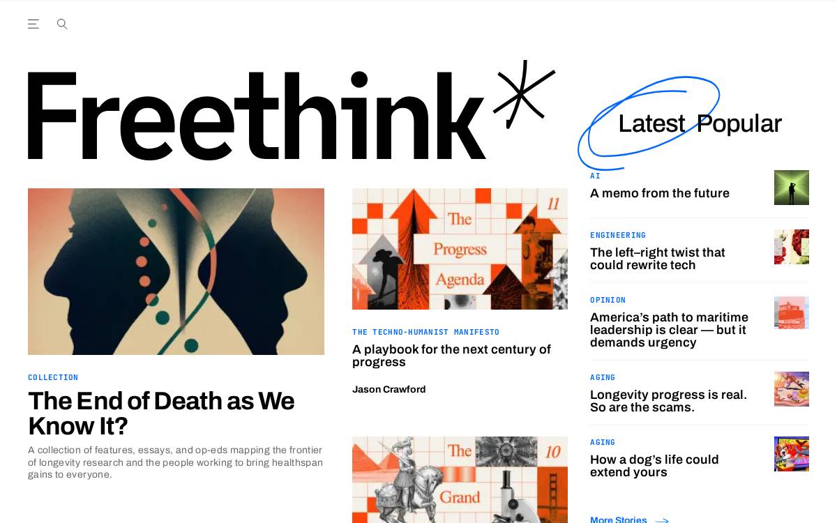 Freethink website preview