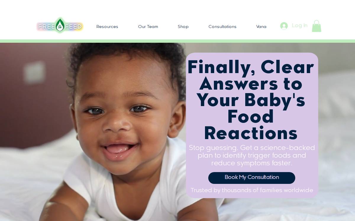 Freetofeed website preview