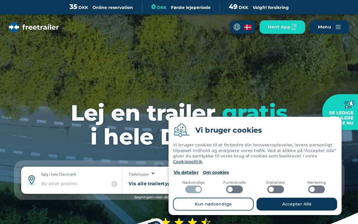 Freetrailer website preview