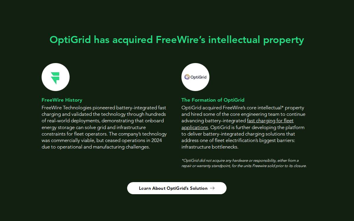 FreeWire Technologies website preview