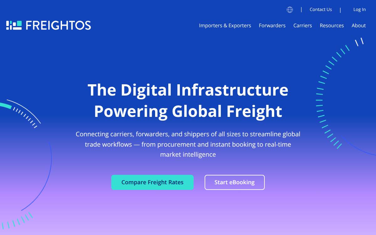 Freightos website preview