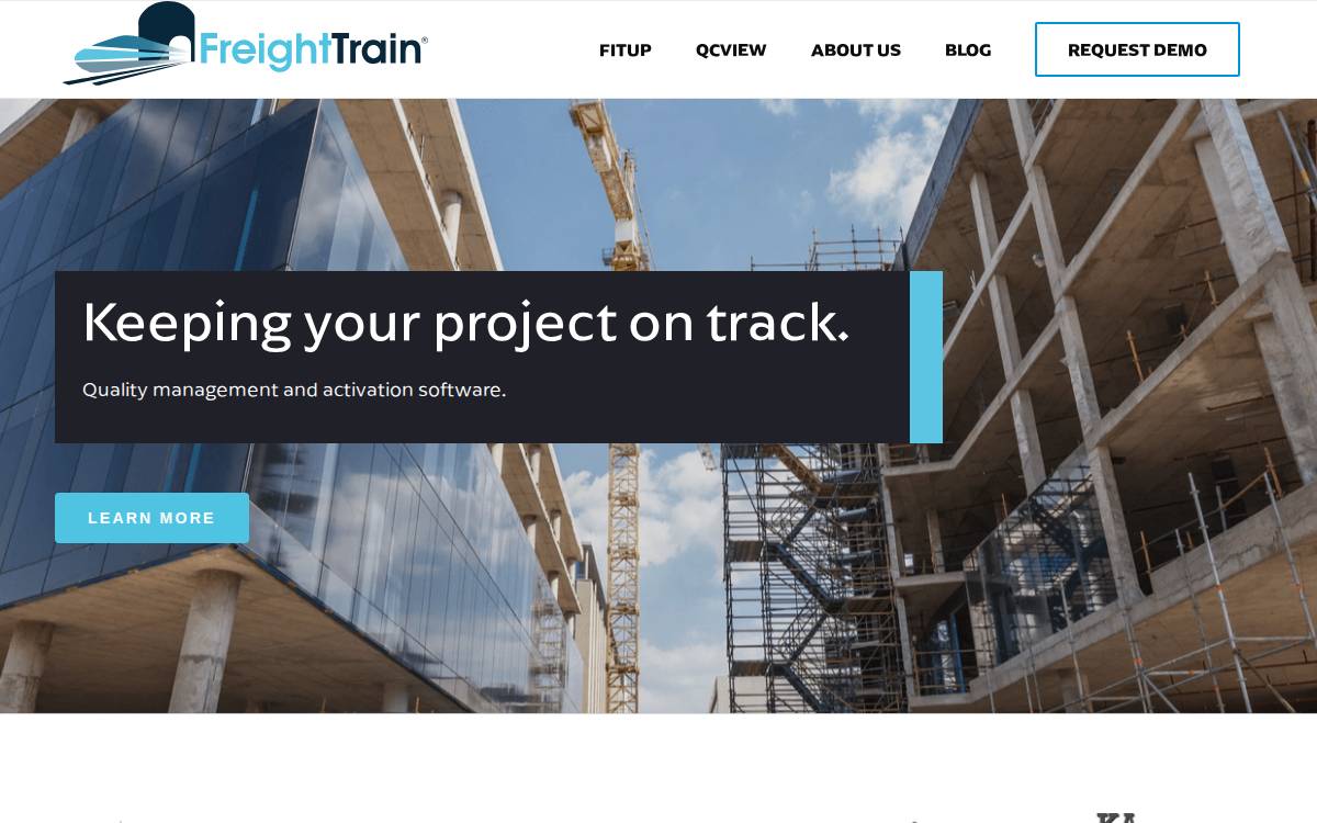 Freighttrain website preview