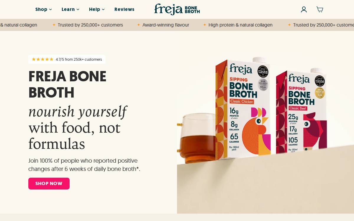 Frejabonebroth website preview