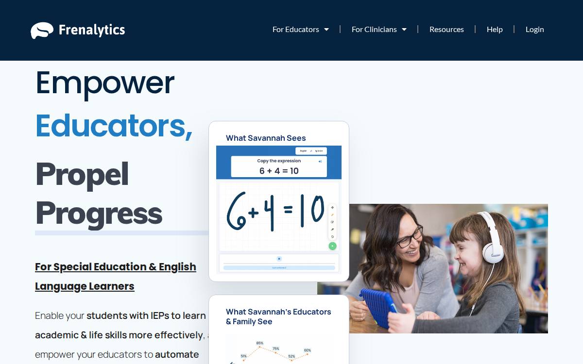Frenalytics website preview