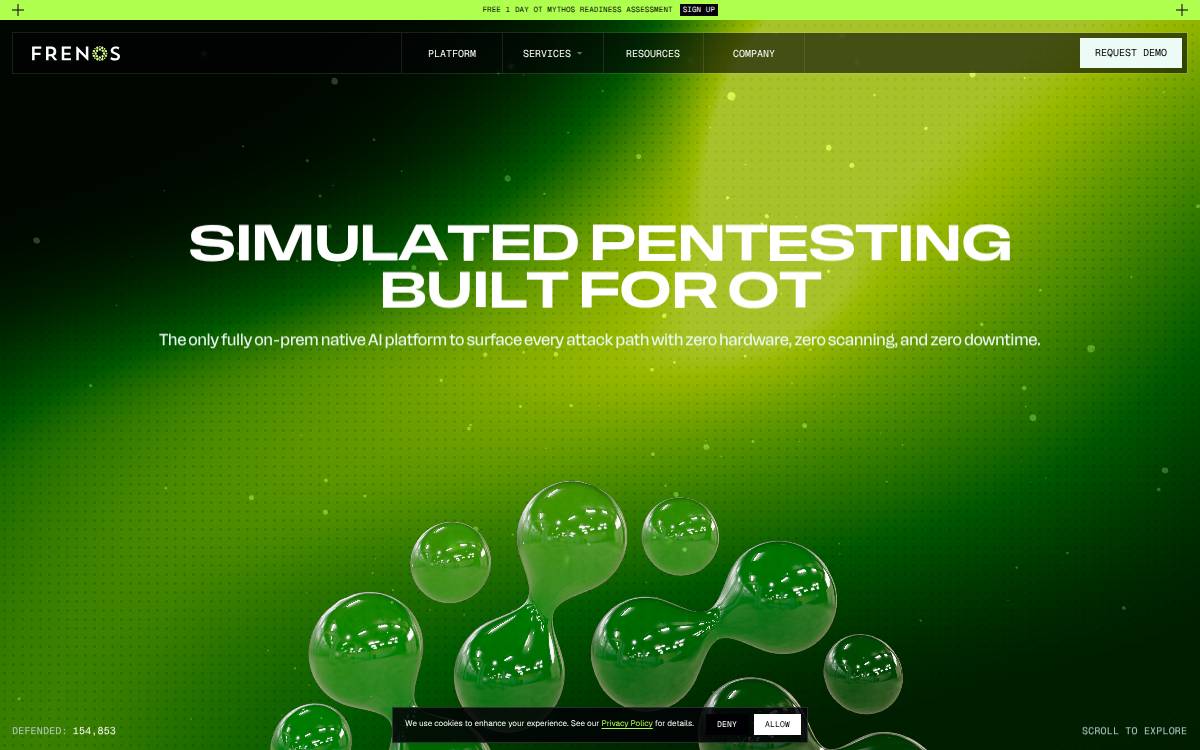 Frenos website preview