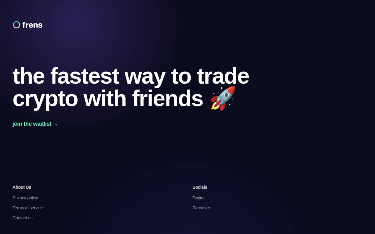 Frens website preview