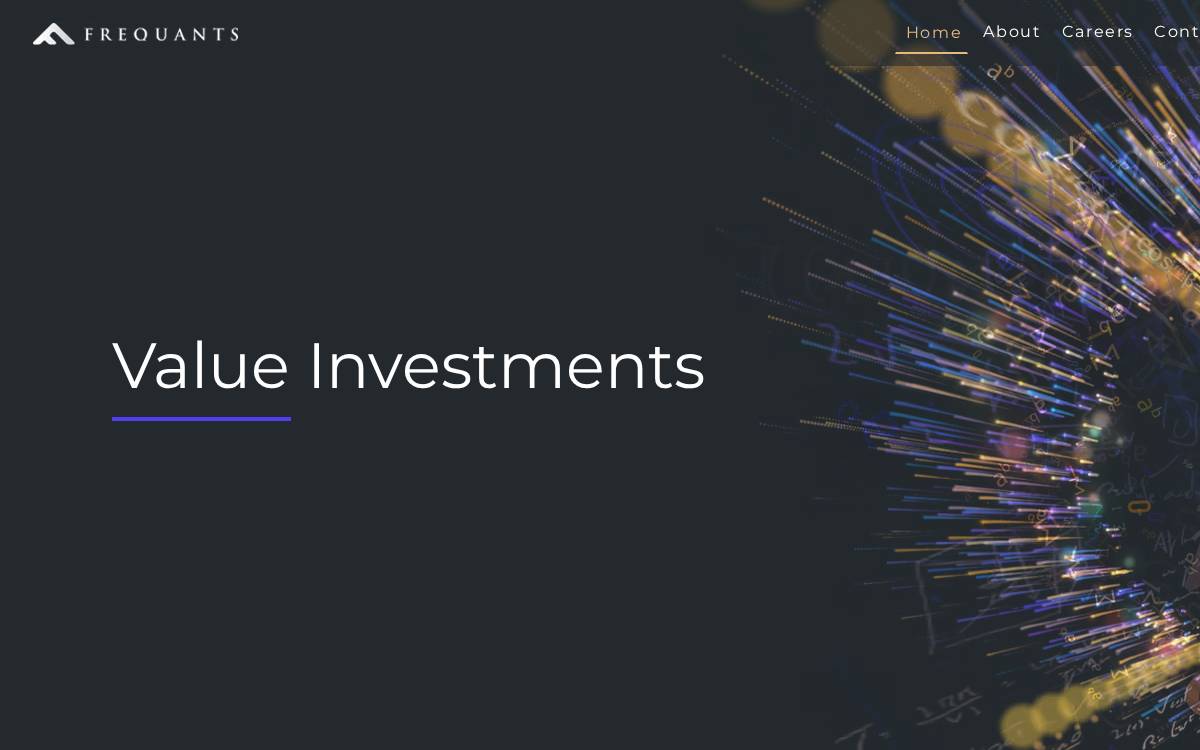 Frequants website preview