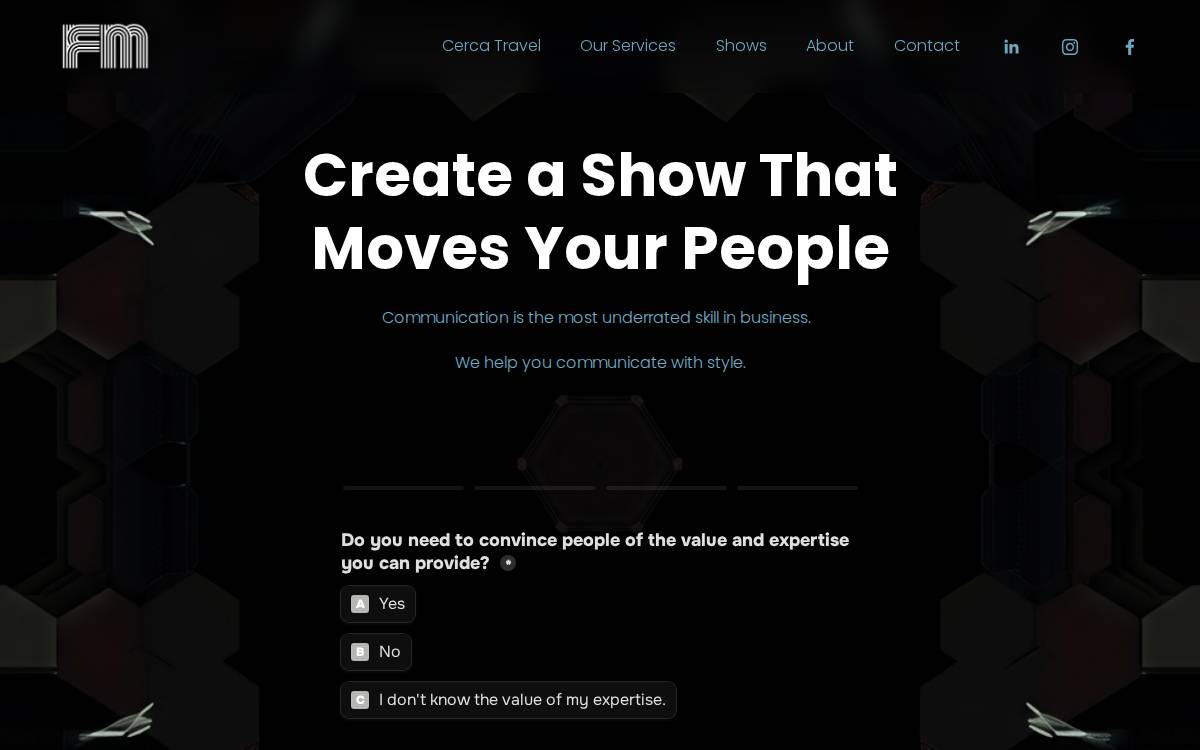 Frequency Machine website preview