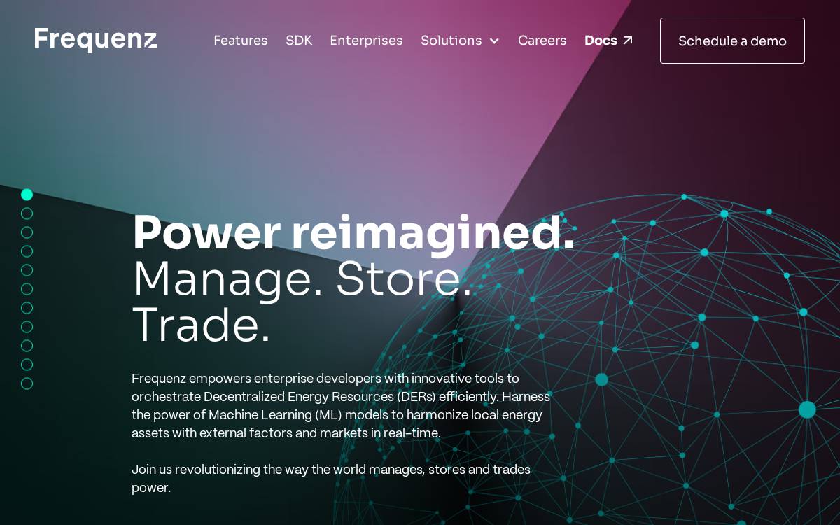 Frequenz website preview