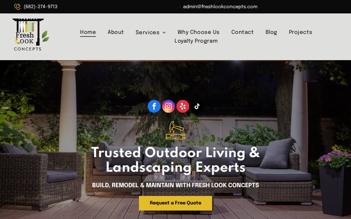 Fresh Look Concepts website preview