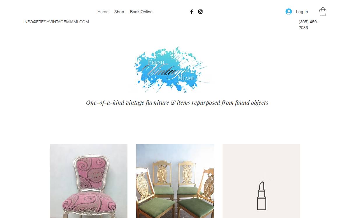 Fresh Vintage website preview
