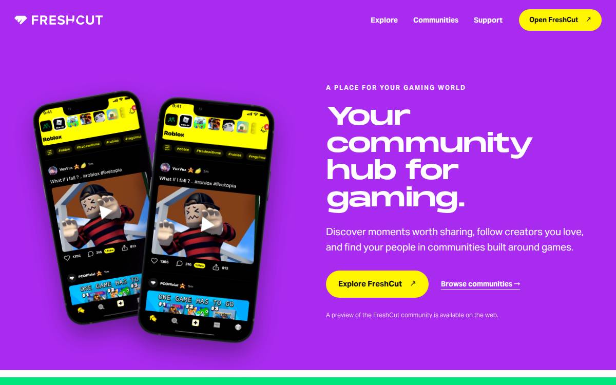 Freshcut website preview