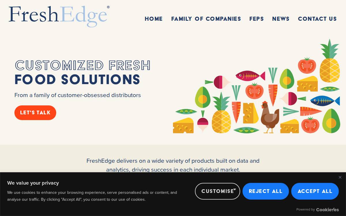 FreshEdge website preview