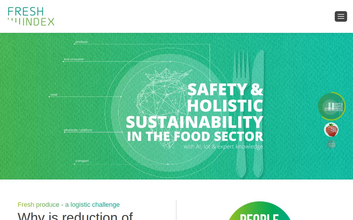Fresh Index website preview