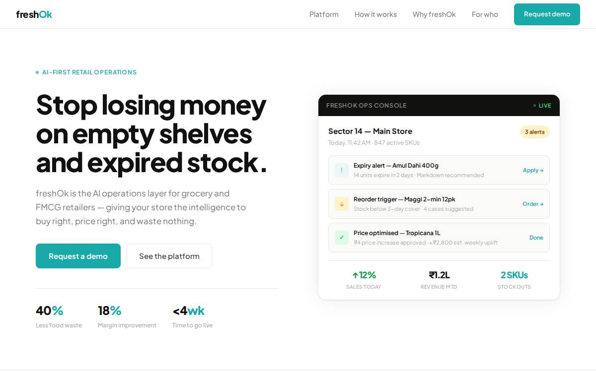 freshOk website preview