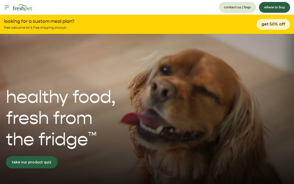 Freshpet website preview