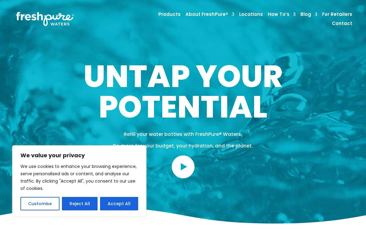 Freshpure website preview