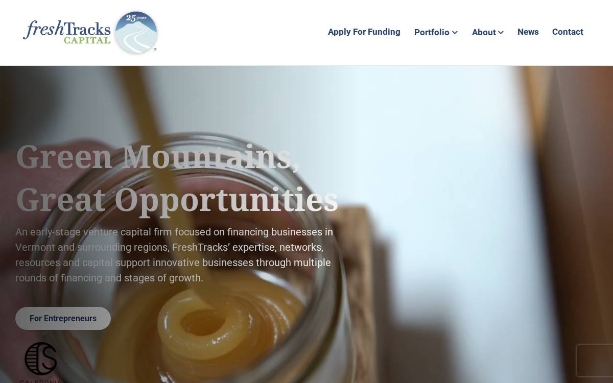 FreshTracks Capital website preview