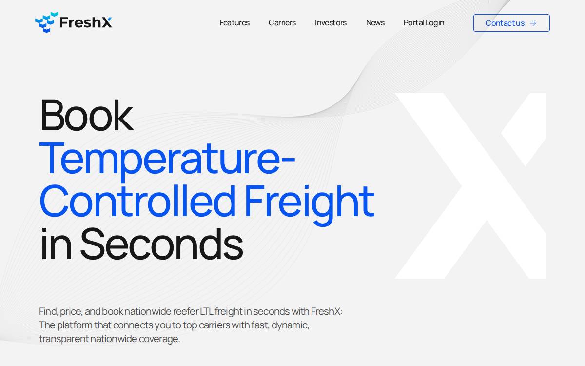 FreshX website preview